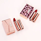 2Pcs Velvet Bag Style Silky Matte Lipstick Makeup Set Multiccolor Cosmetic Kit,Nutritious Lip Color Suit,Easy To Wear Lipbalm