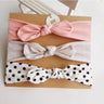 3pcs/lot Solid Nylon baby headband Bow Headbands For Cute Kids  Indian Turban Knot Rabbit Cotton Kids Hair Accessories