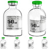 Ks-Tek Sterile Empty Vials with Self Healing Injection Port,with Flip Off Aluminum Cap,Sterile Package