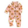 Toddler Silk Satin Pajamas Pyjamas Set Baby Sleepwear Pijama Pajamas Suit Boys Girls Sleep Two Piece Set Autumn Kids Loungewear