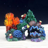 Aquarium Equipment Accessories Rockery Glass Fish Tank Landscaping Decoration Resin Crafts Shell Coral Water Plants Pet Supplies