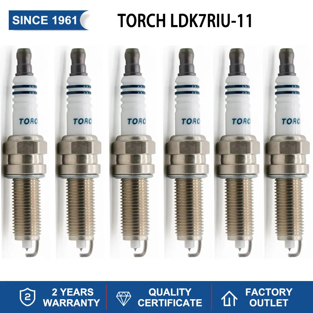 Iridium Candles Torch LDK7RIU-11 Replacement Spark Plug LDK7RTI-11 LDK7RTIP-11 LDK7RTII-11 LDK7RTC-11 Ignition System 4/6/8pcs