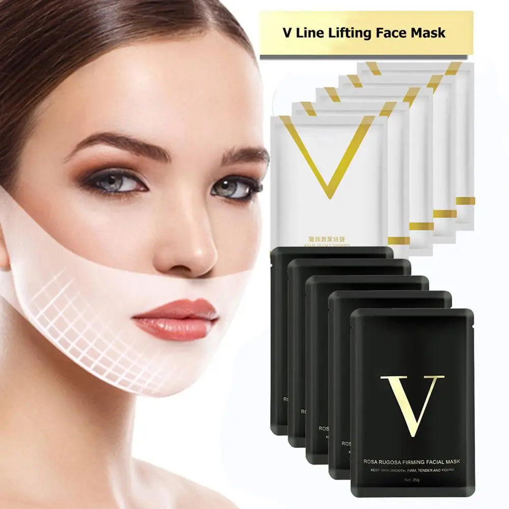 2-20pcs Face Lifting Mask V Shape Slimming Mask Double Chin Reduce Lift Bandage Facial Line Wrinkle Remover Skin Care Tool