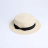 2019 Parent-child wholesale sun flat straw hat boater hat girls bow summer Hats For Women kid and Beach flat panama straw hat