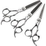 Fenice 6 inch Cutting Thinning Styling Tool Hair Scissors Set Salon Hairdressing Scissors Shears Traceless/V-shaped teeth Blades