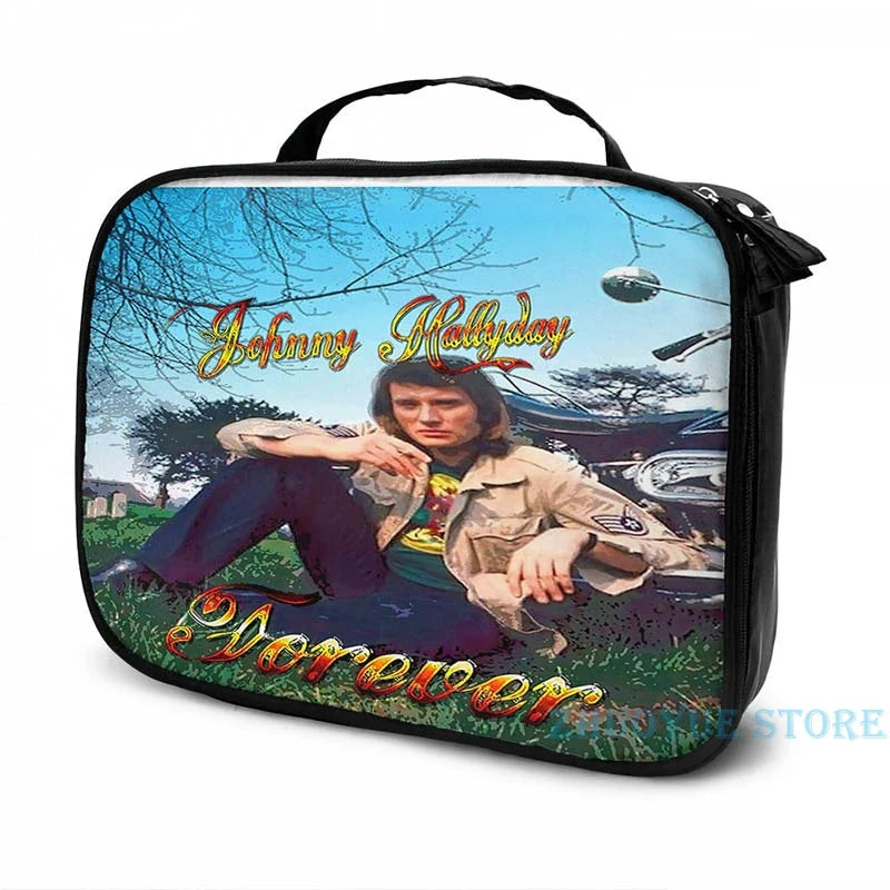 Funny Graphic print Johnny Hallyday Forever USB Charge Backpack men School bags Women bag Travel laptop bag