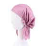 Muslim Women satin Turban Nightcap Hat Headscarves Cancer Chemo Headwear Bandanas Headwrap Caps Hijab