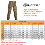 HAN WILD Upgraded Version G3 Combat Pants + Pads Hiking Pants Camouflage Safari Airsoft Military Tactical Trousers Gen3