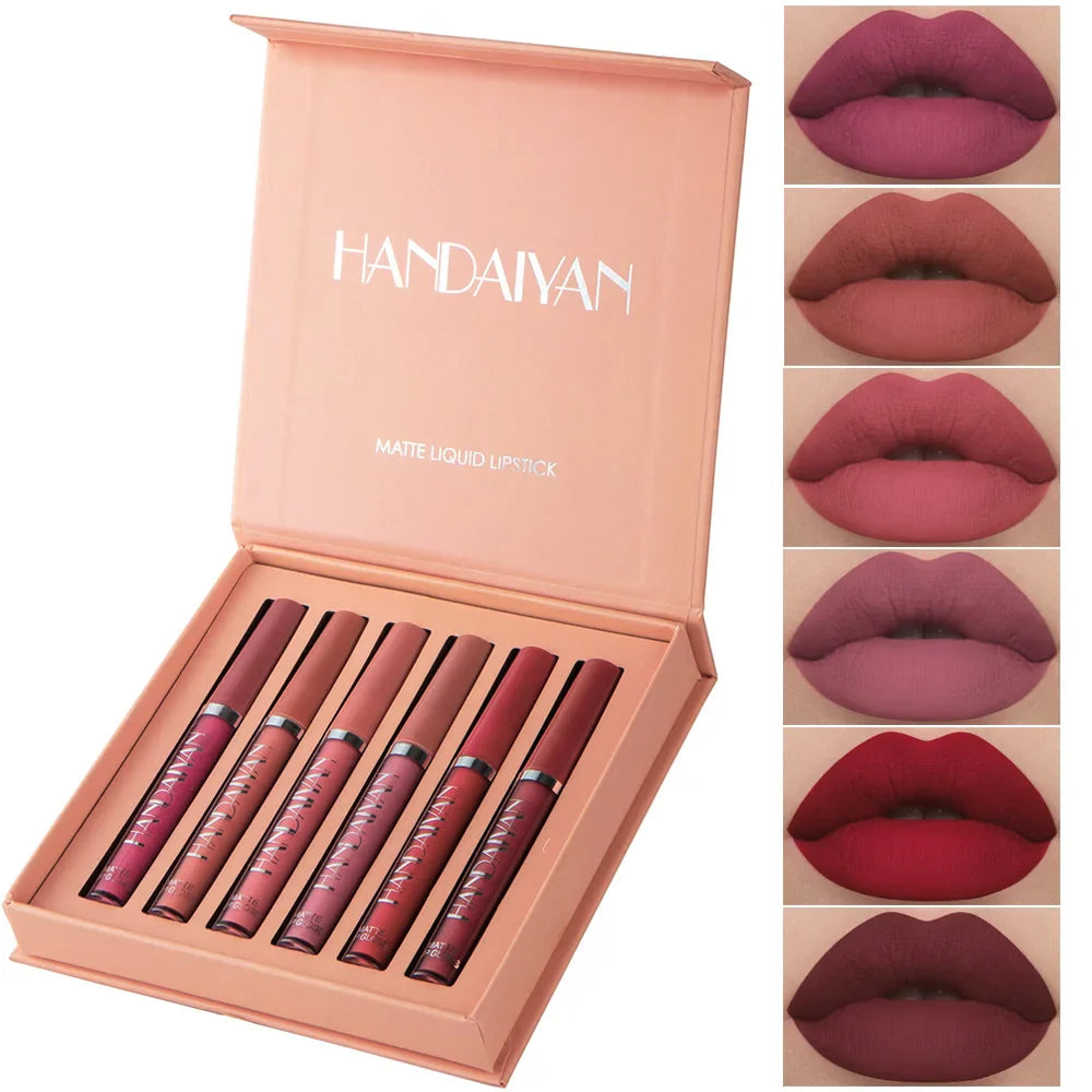 HANDAIYAN Makeup Set Series Eyeshadow Cream Matte Glitter Eyeliner Lip Gloss Liquid Lipstick Cosmetic Kit Eye Shadow Liner Stick