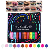 HANDAIYAN Makeup Set Series Eyeshadow Cream Matte Glitter Eyeliner Lip Gloss Liquid Lipstick Cosmetic Kit Eye Shadow Liner Stick