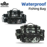 HANDING Multi-Functional Waterproof Fishing Tackle Storage Bag Lure Accessories Diagonal Waist Bags Perfect for Outdoor Sports