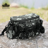 HANDING Multi-Functional Waterproof Fishing Tackle Storage Bag Lure Accessories Diagonal Waist Bags Perfect for Outdoor Sports