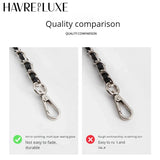 HAVREDELUXE Bag Chain Bag Strap Shoulder Strap Replacement Chain Metal Leather Chain Transformation Single Purchase Accessories