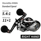 HIAW200 Baitcasting Reel 9.5Kg Max Drag 11 + 1 BB 5.4/7.2 Gear Ratio High-speed Fishing Reel Baitcaster Reels