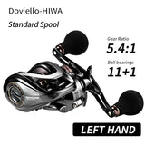 HIAW200 Baitcasting Reel 9.5Kg Max Drag 11 + 1 BB 5.4/7.2 Gear Ratio High-speed Fishing Reel Baitcaster Reels