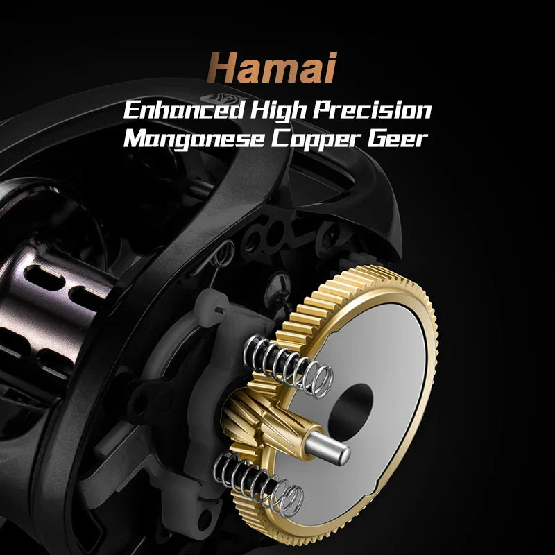 HIAW200 Baitcasting Reel 9.5Kg Max Drag 11 + 1 BB 5.4/7.2 Gear Ratio High-speed Fishing Reel Baitcaster Reels