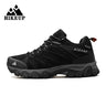 HIKEUP High Quality Leather Hiking Shoes Durable Outdoor Sport Men Trekking Leather Shoes Lace-Up Climbing Hunting Sneakers