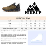 HIKEUP Latest Men's Hiking Shoes Wear-resistant Non-slip Outdoor Sneaker Rock Climbing Trekking Hunting Men Sports Suede Leather