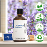 HIQILI 100ML Lavender Essential Oils for Diffuser Humidifier Massage Aromatherapy Pure Natural Aroma Oil for Candle/Soap Making