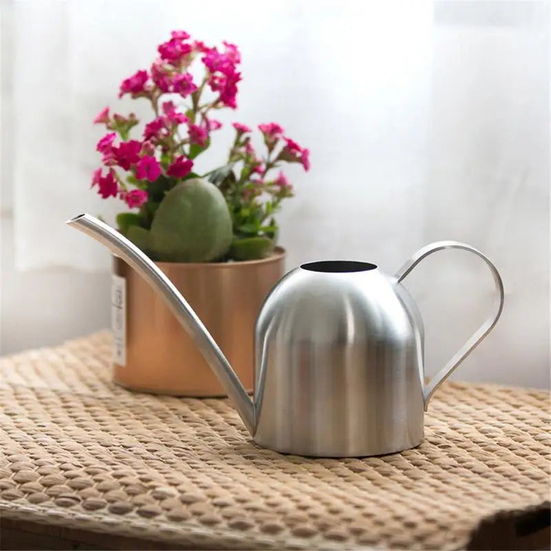 Stainless Steel Watering Pot Gardening Potted Small Watering Can Indoor Succulent Long Watering Flower Kettle 500ml #CW