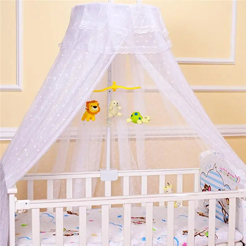 Baby Round Mosquito Net Hung Netting Bed Canopy For Kids Bedroom Mosquito Net Stand Holder Adjustable Clip-on Crib Canopy Holder