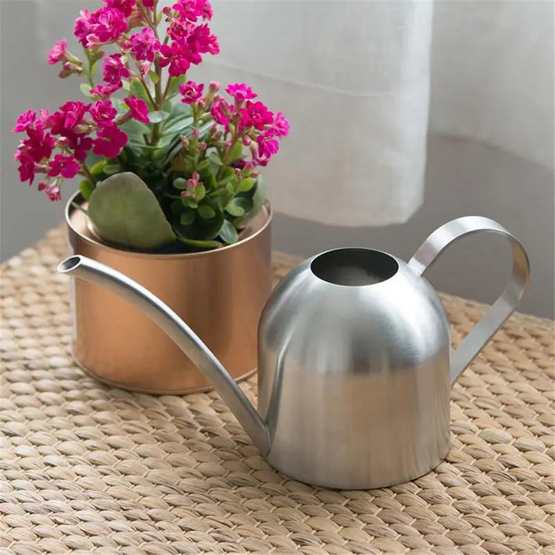 Stainless Steel Watering Pot Gardening Potted Small Watering Can Indoor Succulent Long Watering Flower Kettle 500ml #CW