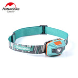 Naturehike USB Charge LED Headlamp Camping Headlight Outdoor Light Waterproof Headlights Go Fishing Head Wear Light NH00T002-D