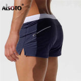 Sexy Beach Shorts Men Zipper Pocket swimsuit Mens Shorts Fast Dry Casual Boardshorts Joggers Trunks Summer Short homme masculino