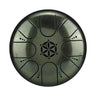 HLURU 5 Inch 8 Tone Steel Tongue Drum Glucophone Drum Percussion Ethereal Drum Hang Drum Percussion Musical Instruments