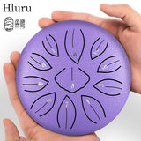 HLURU Mini Steel Tongue Drum 6 Inch 11 Notes C Key Drum Music Drum Ethereal Drum Yoga Meditation Drum Percussion instruments