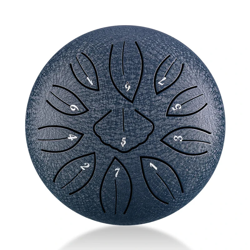 HLURU Mini Steel Tongue Drum 6 Inch 11 Notes C Key Drum Music Drum Ethereal Drum Yoga Meditation Drum Percussion instruments