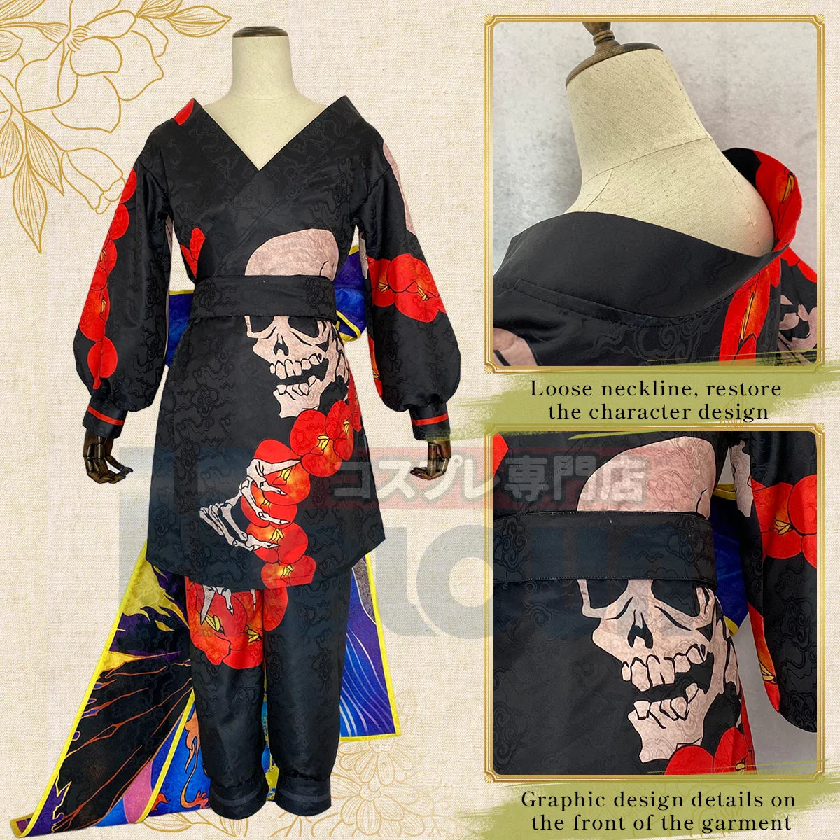 HOLOUN Tokyo Revengers Anime Ran Haitani Cosplay Costume Japanese Kimono Vol.19 Manga Cover Character Halloween Christmas Gift