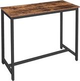 HOOBRO Bar Table, 47.2” Rectangular Pub Table, Dining Table for Living Room, Dining Room, Kitchen