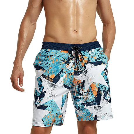 HOTMANGO Men's Beach Shorts Quick Drying Loose and Comfortable for Surfing Swimming Watersports Large Size Brand Direct Sales