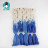 Luxury ForBraiding 3pcs bulk buy Henlon 24inch 60cm Folded Two Three Tone Color Ombre Braiding Synthetic Jumbo Braids