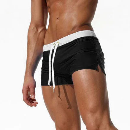 Sexy Beach Shorts Men Zipper Pocket swimsuit Mens Shorts Fast Dry Casual Boardshorts Joggers Trunks Summer Short homme masculino