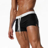 Sexy Beach Shorts Men Zipper Pocket swimsuit Mens Shorts Fast Dry Casual Boardshorts Joggers Trunks Summer Short homme masculino