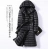 SEDUTMO Winter  Long Womens Down Jackets Ultra Light Duck Down Coat  Hoodie Autumn Puffer Jacket ED226