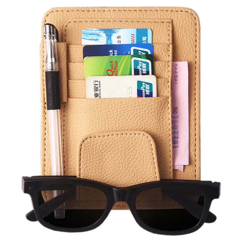 Car Styling Auto Car Sun Visor Clip for Sun Glasses Sunglasses Credit Card Pen Holder Clip  Storage Bag Fastener Clip Mat