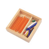 Montessori Teaching Math Toys Teens and Tens Seguin Board with Beads Bars Wood Toys Early Childhood Education Preschool Training