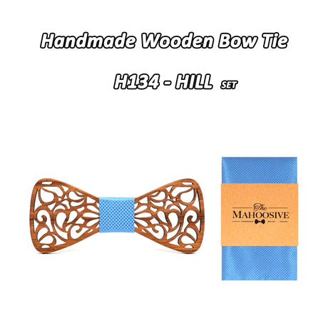 Mahoosive New Floral Wood Bow Ties for Men Bowtie Hollow Butterflies Wedding suit wooden bowtie Shirt krawatte Bowknots Slim tie