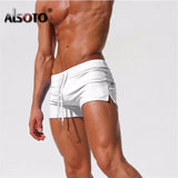 Sexy Beach Shorts Men Zipper Pocket swimsuit Mens Shorts Fast Dry Casual Boardshorts Joggers Trunks Summer Short homme masculino