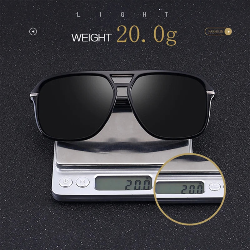 YOOSKE Classic Polarized Sunglasses Men Driving Brand Design Sun Glasses Man Mirror Retro High Quality Sunglass Goggles