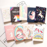 Cute Unicorn Girls Travel Abroad Passport Protection Set Waterproof  Passport Holder Card Wallet