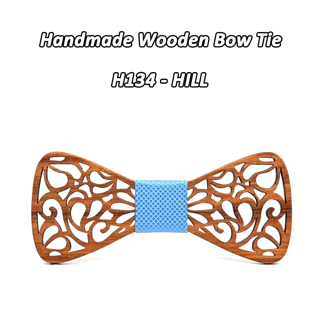 Mahoosive New Floral Wood Bow Ties for Men Bowtie Hollow Butterflies Wedding suit wooden bowtie Shirt krawatte Bowknots Slim tie