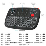 Rii i4 Mini BT Wireless Keyboard With Touchpad 2.4GHz Backlit Mouse Remote Control For Windows Android TV Box Smart TV