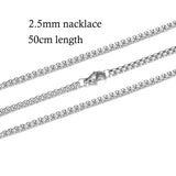 10pcs/lot 316 Stainless Steel Necklace and Bracelet Chain DIY Jewelry Findings Multi Sizes with Lobster Claw Clasps S-005*10