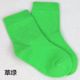 20 Pieces=10 Pairs Children Socks Spring&Autumn Cotton High Quality Candy Colors Girls Socks With Boys Socks 1-9 Year Kids Socks