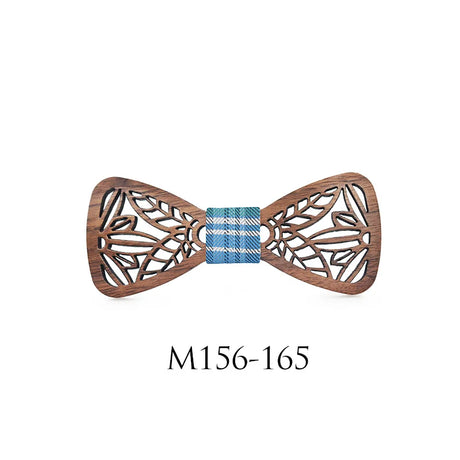 New Design Cute Kids Boys Wood Bow Tie Children Butterfly Type Floral Bow ties Girl Boys Wooden Bow ties Corbatas Para Hombre