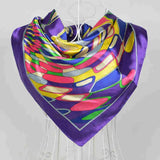 BYSIFA Yellow Green Scarves Bufandas Female Scarfs Shawl Fashion Elegant Satin Square Scarves Fall Winter Brand Silk Scarf Hijab